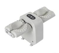 DAZZLEEX Machine à raviolis électrique entièrement automatique, 1000 mAh, facile à utiliser, machine à raviolis scellée (gris)