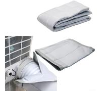 DAZZLEEX Manchon de protection pour tuyau de climatiseur avec interface de protection pour tuyaux d'échappement de 13 et 15 cm de diamètre, enveloppe de conduit d'aération AC, isolation écoénergétique