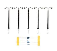 DAZZLEEX Maquette lumineuse LED 1:87 pour rails, mâts en treillis - Calibre H0 pour rail et construction - Noir