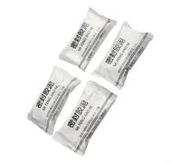 DAZZLEEX Mastic d'étanchéité étanche en argile de ciment pour réparation de fissures, trous de tuyaux de climatisation et prévention des fuites d'eau, mastic blanc flexible, 1 paquet (4 pièces)