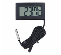 DAZZLEEX Mini thermomètre numérique avec sonde 2 m câble noir
