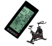 DAZZLEEX Moniteur de vélo d'appartement, compteur de vitesse, distance, calories avec écran LCD pour vélo stationnaire elliptique rameur