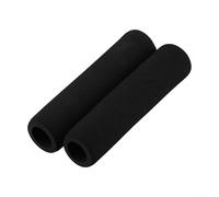 DAZZLEEX Paire de poignées de guidon de vélo en mousse épaisse en caoutchouc éponge antidérapant et imperméable pour le confort du cyclisme Noir pour tube de 130 mm/150 mm/195 mm/350 mm/500 mm (130 mm