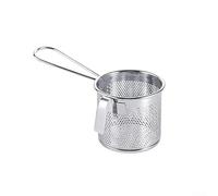 DAZZLEEX Panier à pâtes micro-perforé en acier inoxydable pour raviolis et nouilles (A)