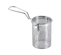 DAZZLEEX Panier à pâtes micro-perforé en acier inoxydable pour raviolis et raviolis (C)