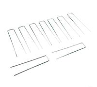 DAZZLEEX Piquets à gazon synthétique en acier galvanisé en forme de U - 3 mm d'épaisseur - 150 mm de long - Pour sécuriser pelouse artificielle, tapis, tapis de sol, serres, tissus paysagers, etc