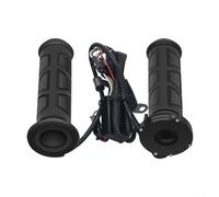 DAZZLEEX Poignées chauffantes pour guidon de moto, housse de guidon électrique 22 mm, pour interrupteur ultra fin, housse scellable amovible DC12V Noir