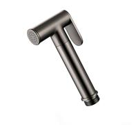 DAZZLEEX Pommeau de douche de bidet à main en acier inoxydable noir pressurisé pour salle de bain, nettoyage personnel, buse autonettoyante avec finition moderne (gris)