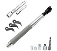 DAZZLEEX Rallonge de clé d'extension décalée avec couple élevé de 15,2 m électrique et manuel de 22,6 m, joint fixe de 30,5 cm, 4 adaptateurs de douille pour jeux de douilles standard pour réparation