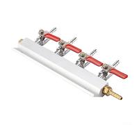 DAZZLEEX Répartiteur de bière à 5 Voies, Distributeur d'air pour Brassage de bière, Distributeur d'air et de gaz, raccords cannelés de 0,6 cm