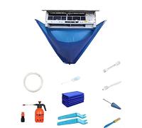 DAZZLEEX Sac de service de climatisation divisé avec tuyau d'eau de 2,4 m, kit de nettoyage mural de climatisation
