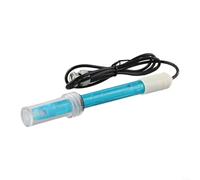 DAZZLEEX Sonde électrode de laboratoire PH-201 avec connecteur BNC pour aquarium, hydroculture et test d'eau, plage de pH 0-14, câble de 75 cm (bleu)