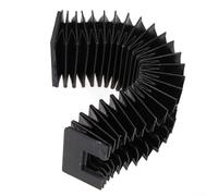 DAZZLEEX Soufflet de protection flexible télescopique pour rails de guidage linéaire pour imprimantes 3D, machines-outils CNC avec (longueur étirée 800 mm)