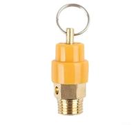 DAZZLEEX Soupape de décharge pour compresseur d'air, pour BSP Valve de sécurité pour compresseur d'air Régulateur de pression 1/4" 3/8" 1/2", 1/2"