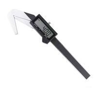 DAZZLEEX Sourcingmap HRC55 Pied à coulisse numérique 60 degrés 3 rainures Diamètre extérieur Gamme 4-40 mm Pour usinage du bois