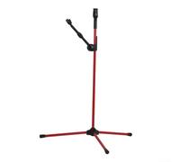 DAZZLEEX Support pliable pour arc de tir à l'arc - Support d'arc recourbé - Pieds réglables - Support de barre d'équilibre (rouge)