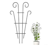 DAZZLEEX Support pour plante grimpante en fer vert, rectangulaire, 4 x 4 cm