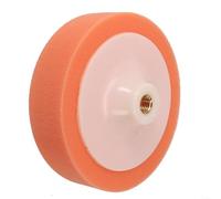 DAZZLEEX Tampon de polissage en mousse orange de 150 mm pour plaque de support M14, tête ronde en éponge pour l'entretien de la voiture, réutilisable et lavable Design Co