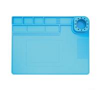 DAZZLEEX TE-722 Tapis de soudure en silicone résistant à la chaleur 40 x 30 cm Station de réparation antistatique pour appareils électroniques, téléphones, montres, ordinateurs, projets de bricolage