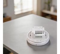 DAZZLEEX Thermostat intelligent WiFi à écran tactile pour chauffage central, systèmes de plancher d'eau, télécommande via application, mode programmable, coque en ABS, blanc, 8,6 x 8,6 cm (1)