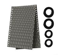 DAZZLEEX Tissu de rechange en nylon pour chaise de plage et cordes élastiques - Solution de réparation facile à faire soi-même (B)