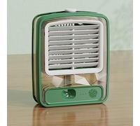 DAZZLEEX USB Powered Portable Air Conditioner,Household Desktop Mobile Air Conditioner USB High Fog Air Conditioning Fan,Green