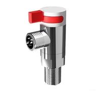 DAZZLEEX Vanne à grand angle de débit en métal, connecteur d'arrêt d'eau, interrupteur complet rotatif à 360° pour eau chaude et froide, luminaire de plomberie à haut débit pour salle de bain ou