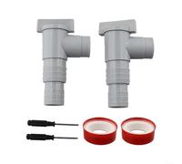 DAZZLEEX Vanne d'arrêt de piscine avec raccord de tuyau 32 38 mm Double Split Piston Valve pour piscine hors sol INTEX Accessoires Kit d'entretien