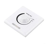 DAZZLEEX Variateur d'intensité LED 12 V 24 V 30 A à bouton rotatif pour bandes LED unicolores, 86 panneaux, montage mural, réglage de la luminosité, technologie de fonction mémoire, blanc