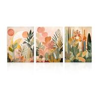 Dazzlewall 3 Pièces Set Décoration Murale Jungle Tropicale Boho, Affiche Botanique Abstrait Moderne Pour Salon Chambre 30x40 Cm Sans Cadre