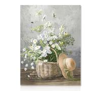 Dazzlewall Marguerite fleur mur Art poster Village fleurs impression, ferme plante mur poster salle de bains chambre salon décoration 12x16 unframed