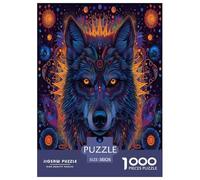 Dazzling Loups Puzzle 1000 Pièces Educa Jouet en Bois Jeu D'Intelligence Décoration Intérieure Jeu Éduchatif Challenge Toy Adultes & Enfants des 14 Ans 38x26cm/1000pcs