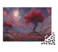 Dazzling Nighttime Forest Puzzle 1000 Pièces Jouet De Défi Adultes Et Enfants Puzzle Créatif Défi Éducatif Cadeau De Décoration Intérieure 52x38cm/1000pcs