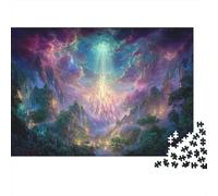 Dazzling Valley Waterfall Puzzle 1000 Pièces Jouet De Défi pour Les Adultes Et Les Enfants À Partir De 14 Ans Jeu De Puzzle Défi Éducatif Cadeau De Décoration Intérieure 38x26cm/1000pcs