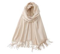 DAZZLUXE 1 écharpe beige, écharpe et écharpe pour femme, écharpe et écharpe en cachemire, écharpe douce, écharpe légère, accessoire de vêtements pour femme, convient pour la vie quotidienne, le