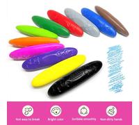 DAZZLUXE 1 lot de 12 crayons de couleur pour enfants, crayons de couleur pour petits enfants, crayons de couleur pour enfants à partir de 2 ans, crayons de couleur épais pour enfants à partir de 2 ans