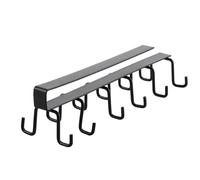 DAZZLUXE 1 porte-gobelet, porte-gobelet, porte-gobelet à double rangée, porte-gobelet sans perforation, porte-gobelet d'armoire, organisateur de gobelet, organisateur de produits de nettoyage