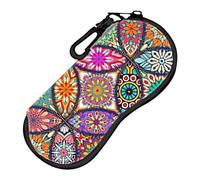 DAZZLUXE Étui à Lunettes Imprimé Portable - Sac de Rangement pour Lunettes de Soleil à la Mode - Convient pour les Voyages et les Déplacements