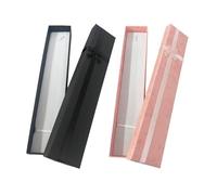 DAZZLUXE Lot de 2 Boîtes de Rangement pour Bijoux, Collier, Bracelet - Boîte Cadeau (Noir, Rose)