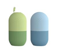 DAZZLUXE Lot de 2 moules à glace pour le visage, rouleau à glace pour le visage, massage de la glace pour le visage, rouleau à glace pour le visage, raffermissement du visage (vert, bleu)