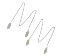 DAZZLUXE Lot de 2 porte-serviettes, porte-serviettes, porte-serviettes, porte-serviettes en métal, chaîne de serviette avec clip, chaîne de serviette