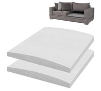 Dazzluxe Lot De 2 Supports De Siège pour Meubles, 60x60cm Support De Coussin De Canapé en Mousse Haute Densité pour Siège Affaissé, Mousse De Réparation De Canapé À Placer sous Les Coussins, Blanc