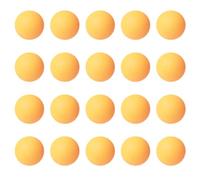 DAZZLUXE Lot de 20 balles de ping-pong jaunes en plastique - Idéales pour les jeux de famille, les activités scolaires, les débutants