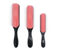 DAZZLUXE Lot de 3 brosses à boucler légères et élastiques, professionnelles, conductrices de chaleur, antistatiques, antistatiques, brosses de coiffage élastiques