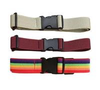 DAZZLUXE Lot de 3 ceintures réglables pour enfant - Ceinture élastique - Ceinture à boucle - Ceinture d'entraînement militaire - Ceinture de camp d'été - Convient pour le camping, la vie quotidienne,