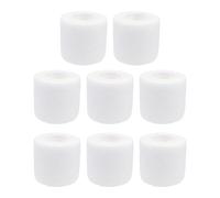 DAZZLUXE Lot de 8 bandages autocollants pour chien, bandages vétérinaires pour chevaux, convient pour le football, le rugby (blanc)