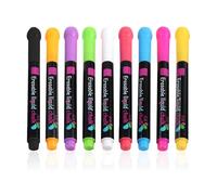 DAZZLUXE Lot de 9 marqueurs effaçables à craie pour verre, craie liquide, graffiti, idéal pour les fenêtres, le verre
