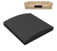 Dazzluxe Support De Coussin De Canapé pour Assise Affaissée, 50x50x5cm Mousse Haute Densité Incurvée, Panneau De Soutien en Éponge, Réparation De L'affaissement des Canapés Et Chaises, Noir, Lot De 1