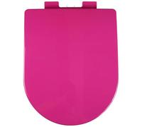 Dazzluxe Toilette Forme De U, Siège Silencieux sans Claquement, Couvercle À Fermeture Lente, Facile À Nettoyer, PP Coloré, Rose