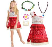 Dazzroi Costume de princesse pour fille - Thème d'aventure pour enfants - Costume de princesse avec collier et épingles à cheveux pour Halloween - World Book Day Cosplay